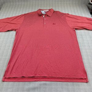 Martin‎ Golf Polo Shirt Mens XXL Red Striped Pima Cotton Comfort Preppy New